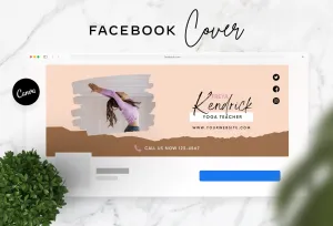 Freya Facebook Cover Canva Template