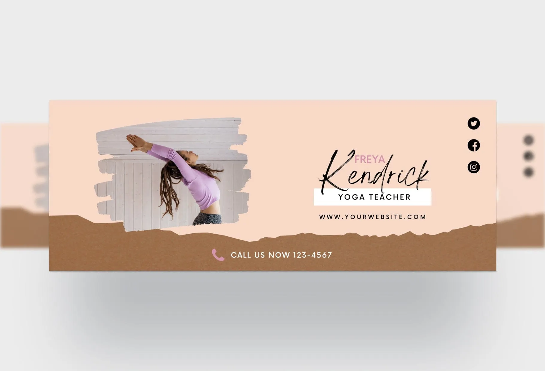 Freya Facebook Cover Canva Template