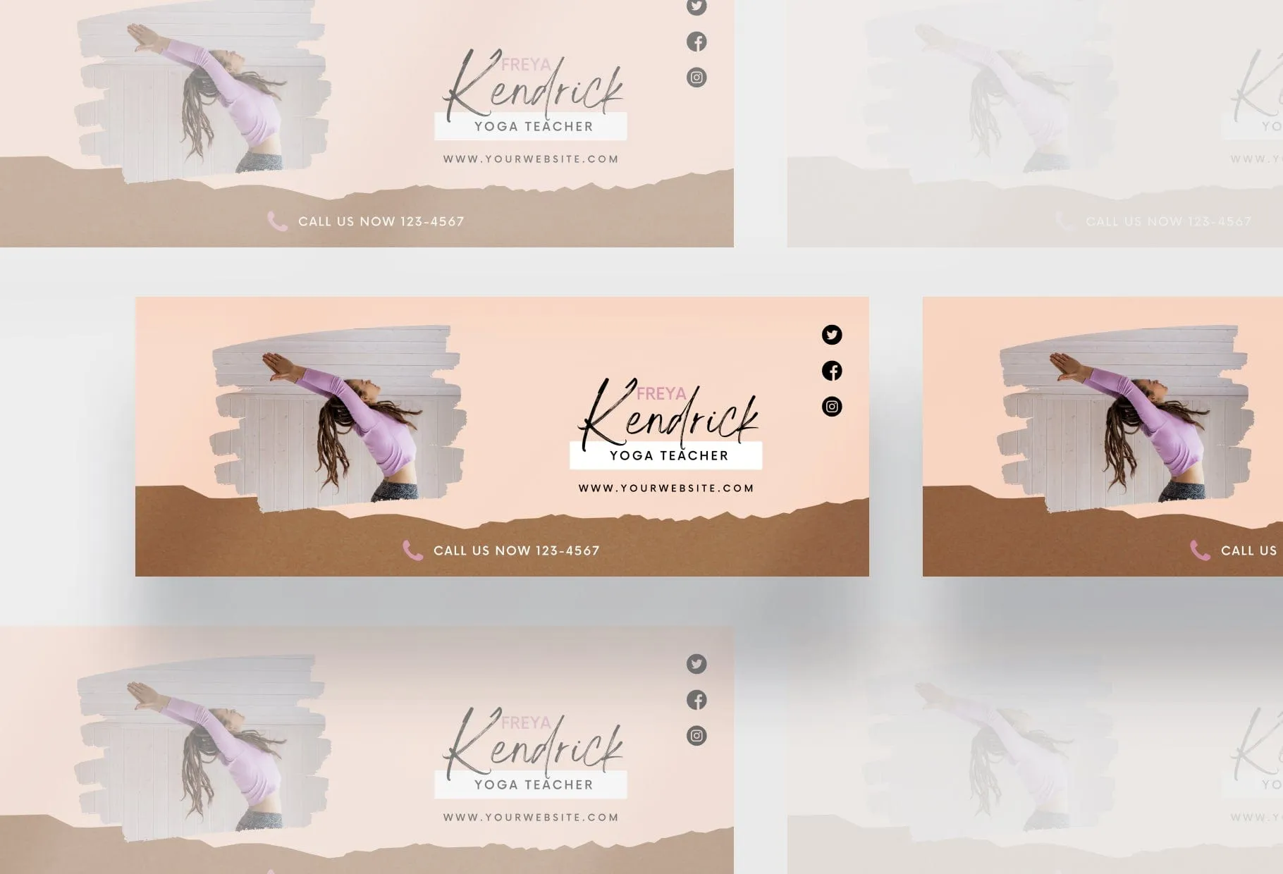 Freya Facebook Cover Canva Template