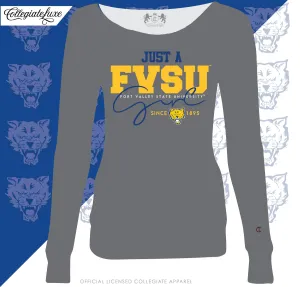 FVSU | Just A Girl GRAY Off The Shoulders (**)