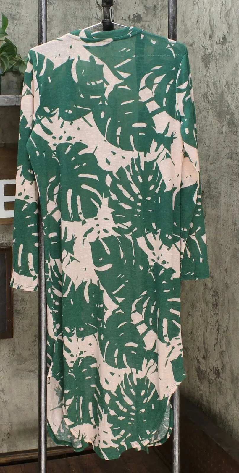 G by Giuliana Women's Printed Hacci Slub Knit Duster Cardigan