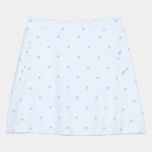 G/Fore Womens Mini Stars Tech A-Line Skort - SNOW