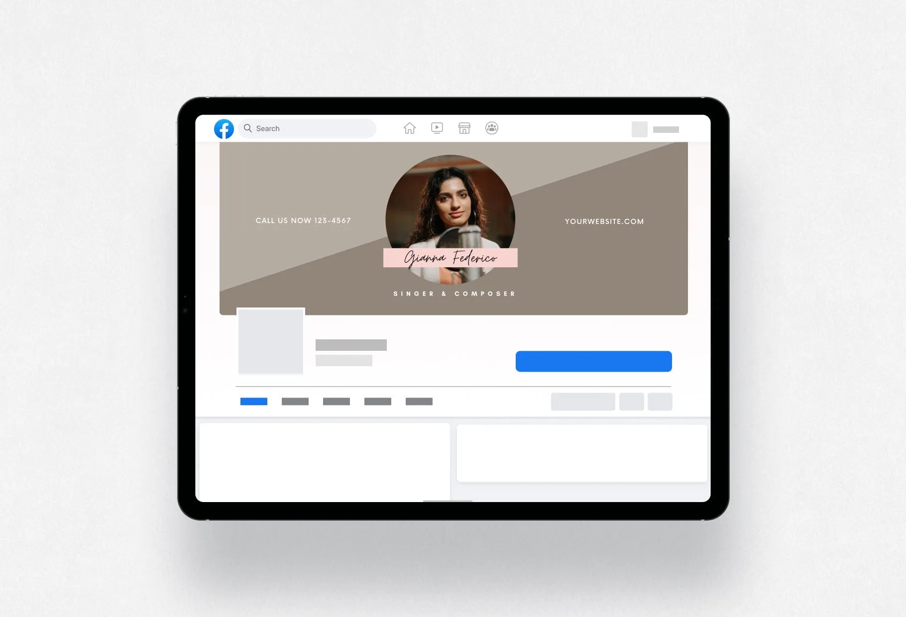 Gianna Facebook Cover Canva Template