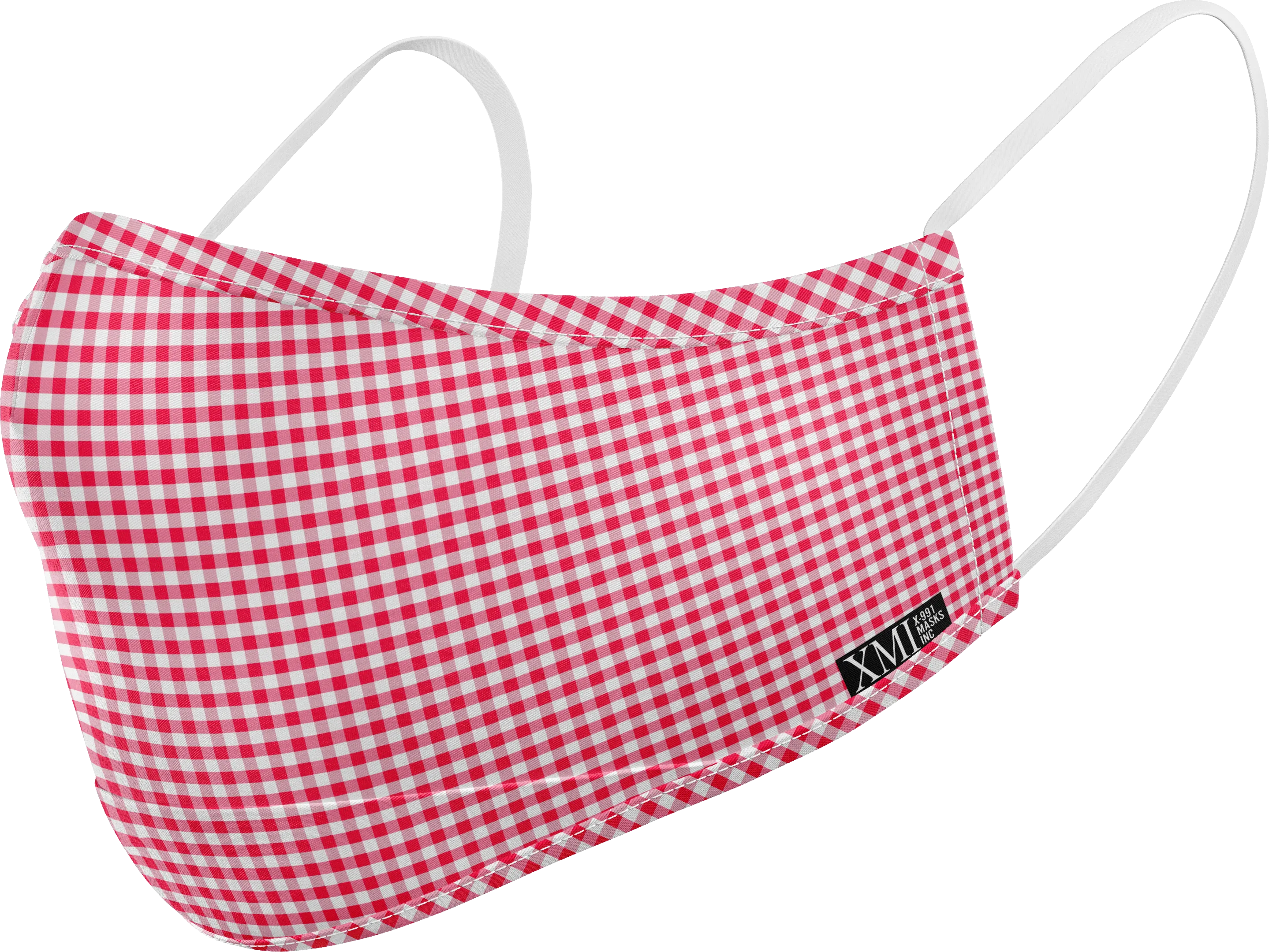 Gingham printed mask for Kids