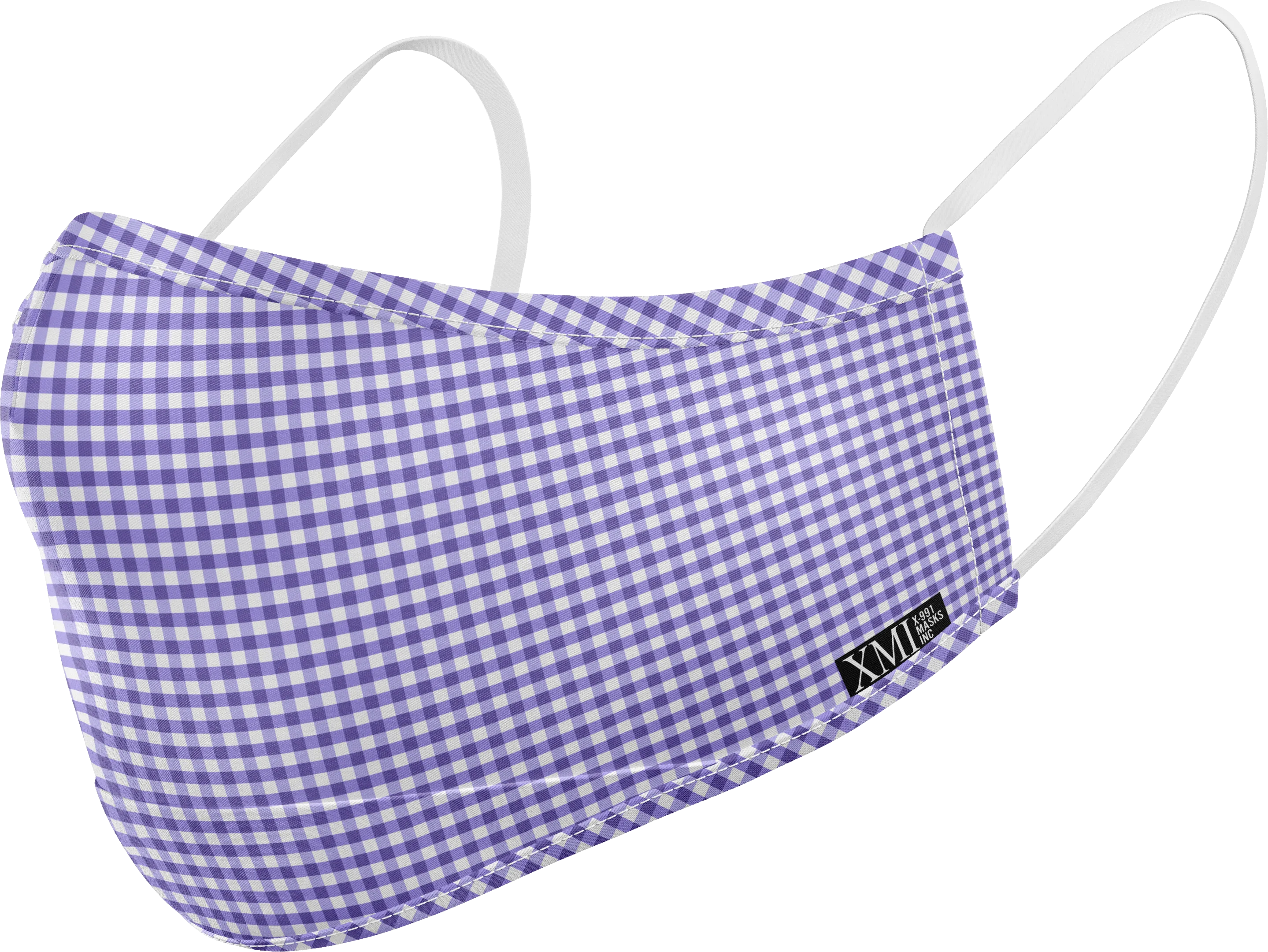 Gingham printed mask for Kids