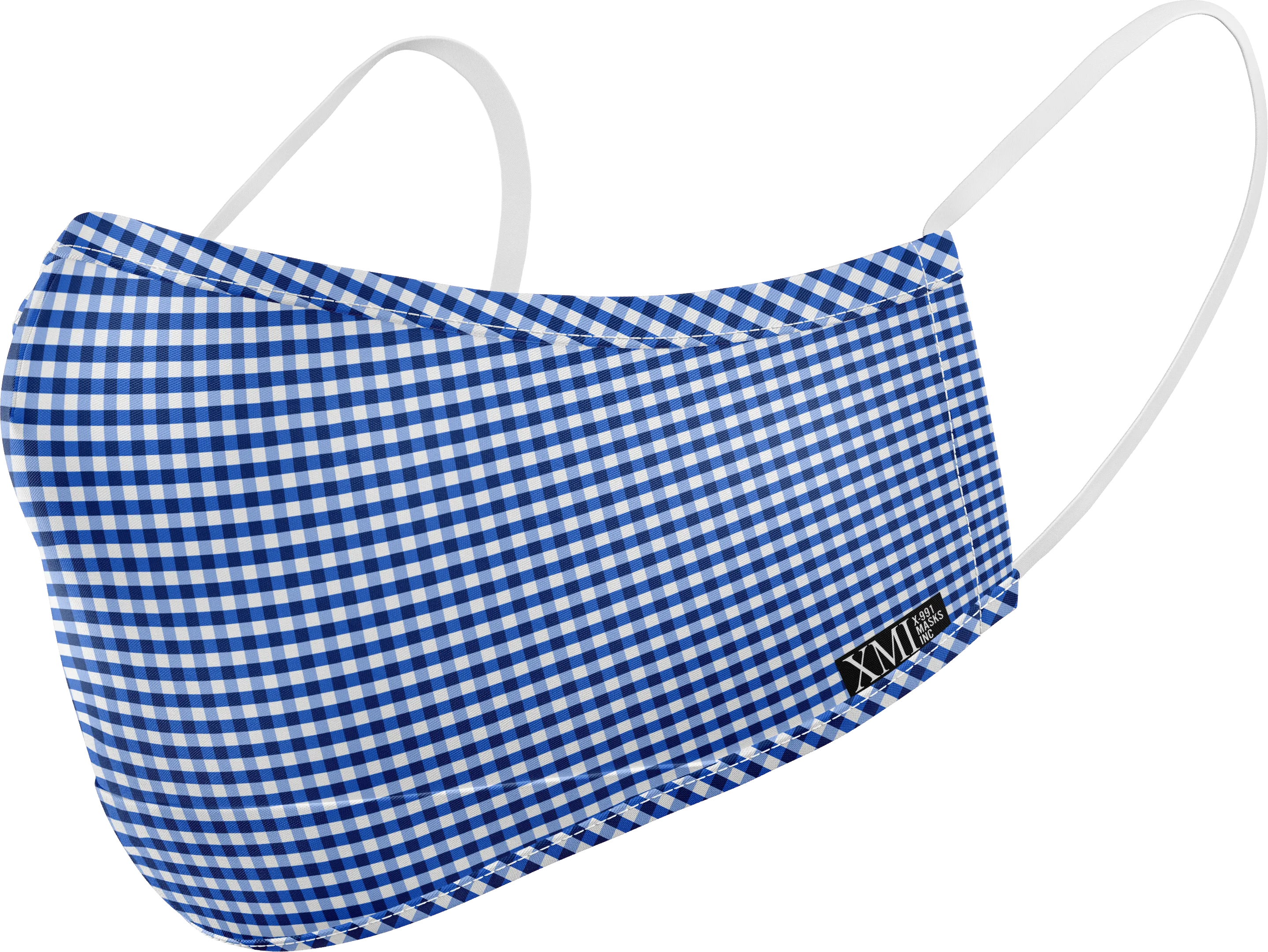 Gingham printed mask for Kids