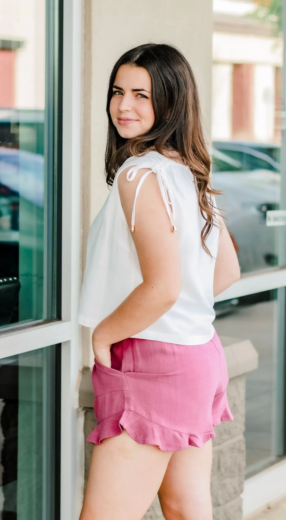 Girls Night Out Tank in White