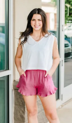 Girls Night Out Tank in White
