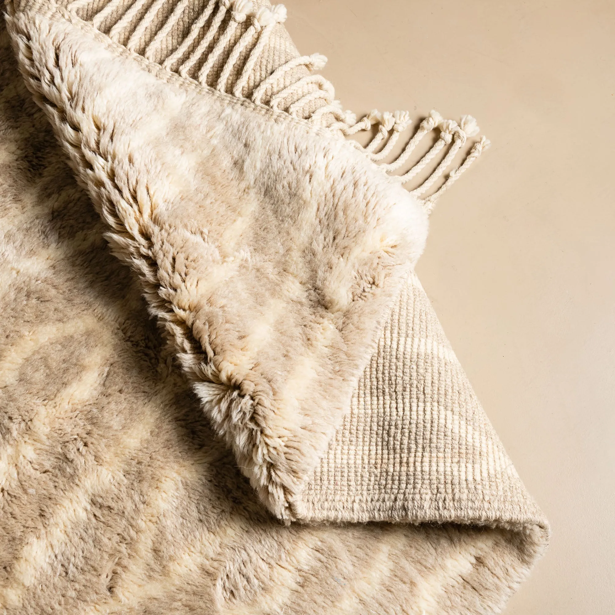 Golden Branches - Luxury Shag Moroccan Rug