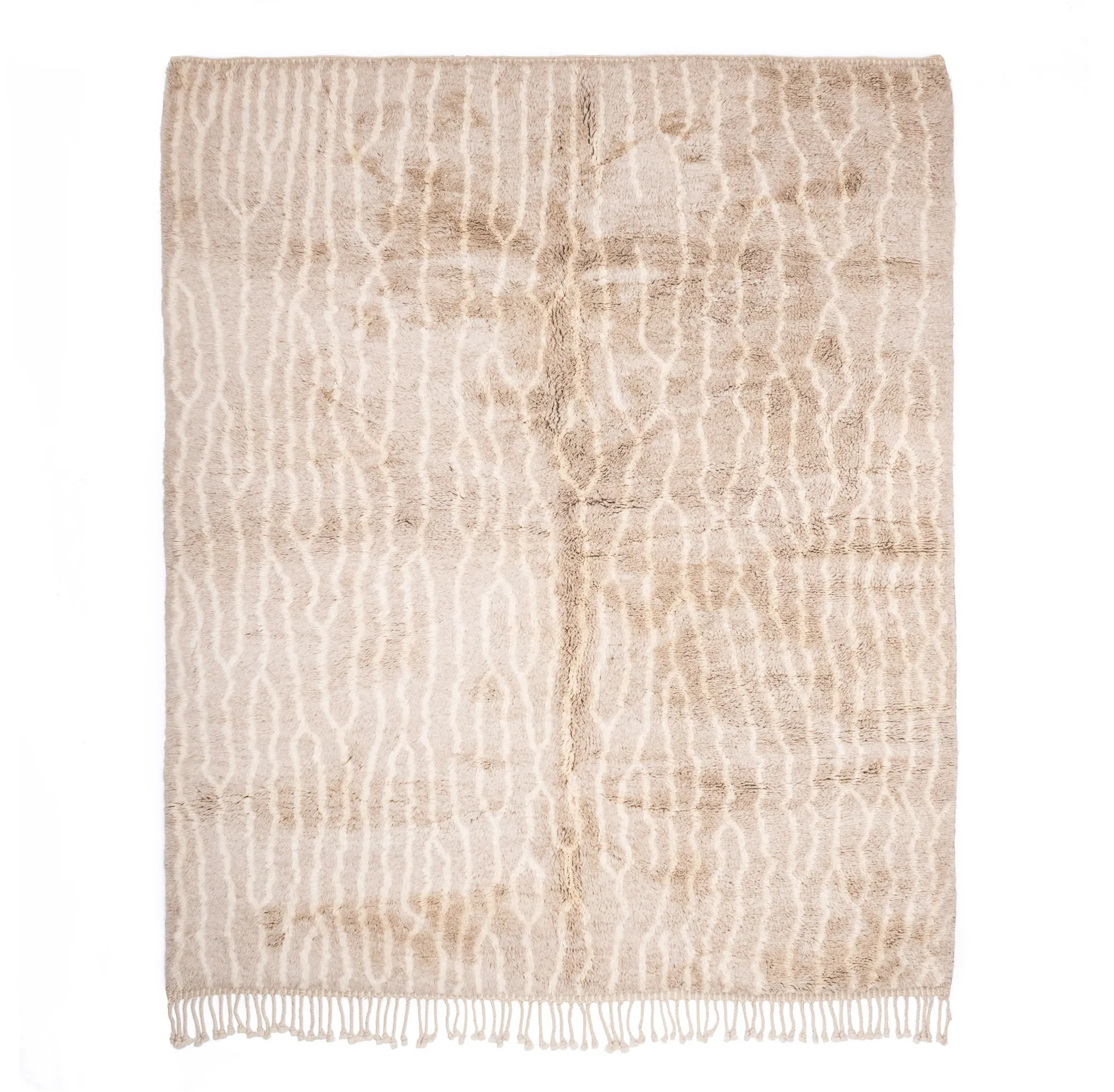 Golden Branches - Luxury Shag Moroccan Rug