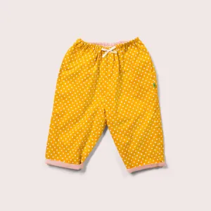 Golden Flowers Loose Reversible Pull On Trousers
