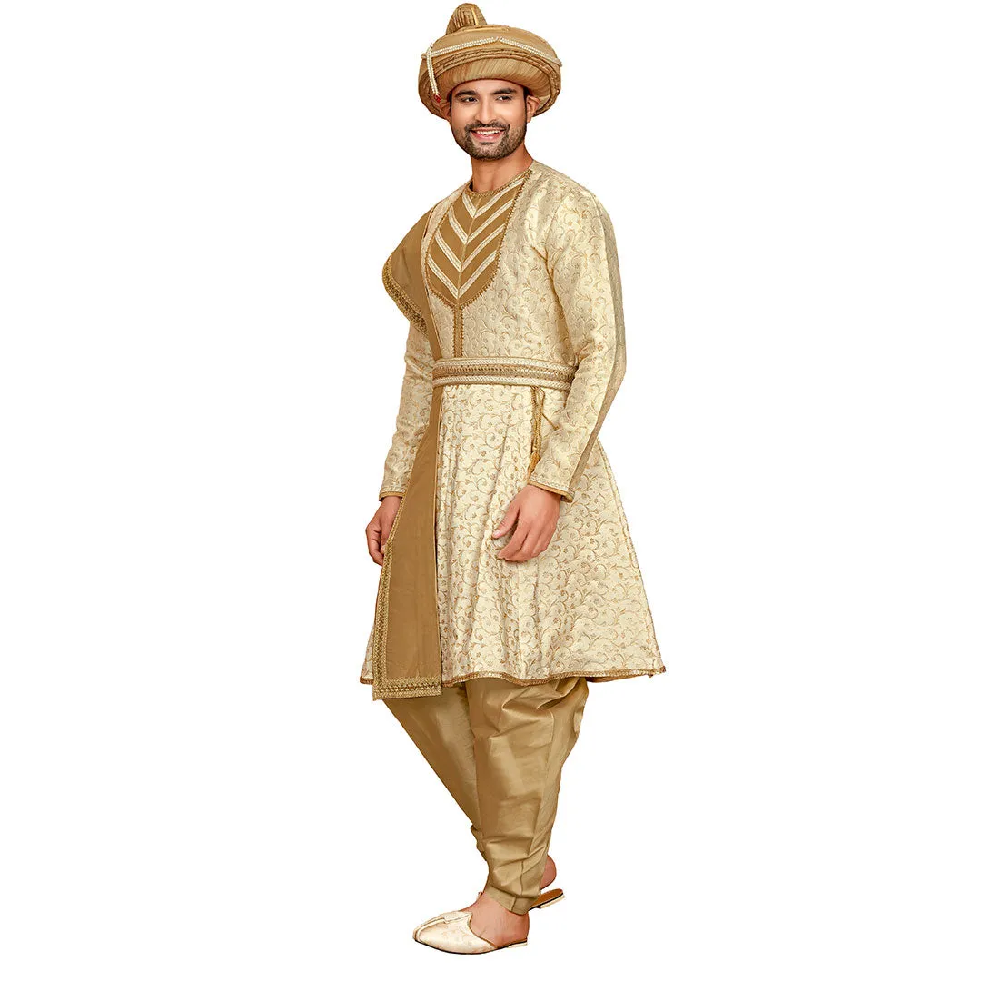 Golden Serenity Cream and Gold Peshwari Perfection for Men