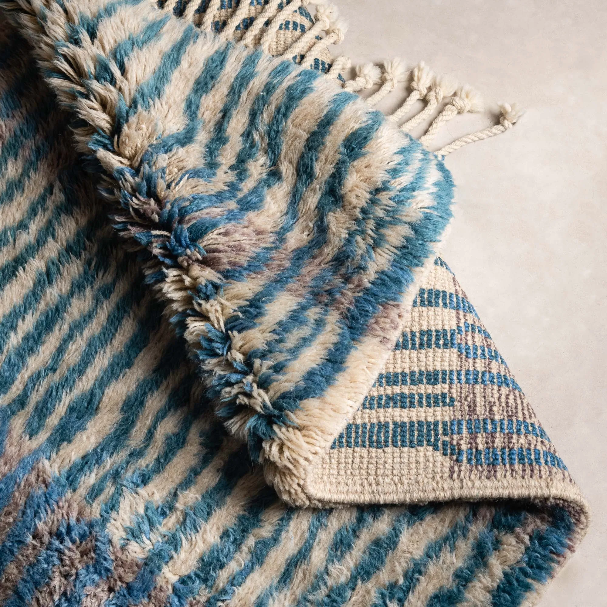Green Amazon -  Luxury Shag Moroccan Runner Rug