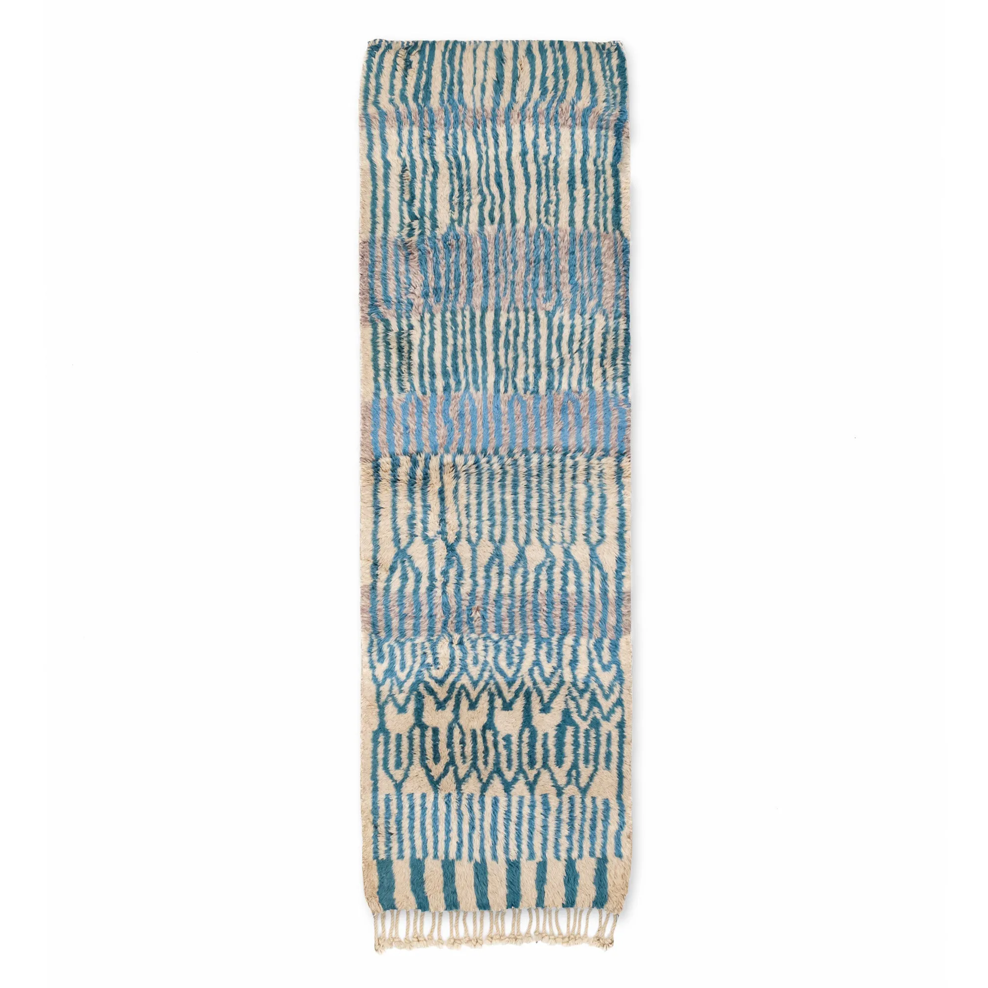 Green Amazon -  Luxury Shag Moroccan Runner Rug