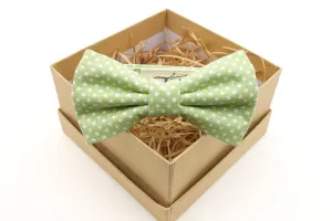 Green Polka Dot Children's Bow Tie