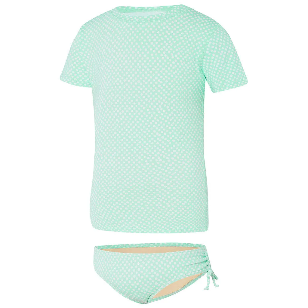 Hamptons Girls Rash Shirt Set - Aqua Mint