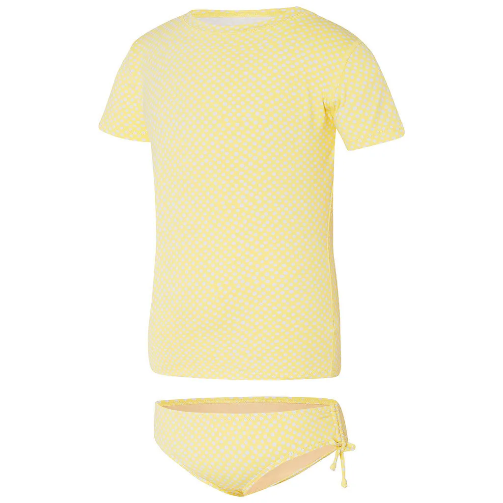 Hamptons Girls Rash Shirt Set - Lemon Sorbet