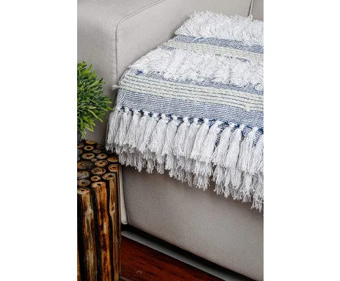 Hand Tufted Home Decor Cotton Throw Blanket Picnic Throw , Sofa Throw Handmade Throw Blanket, Boho Chick Blanket, Bedspread, Quilt, Throw