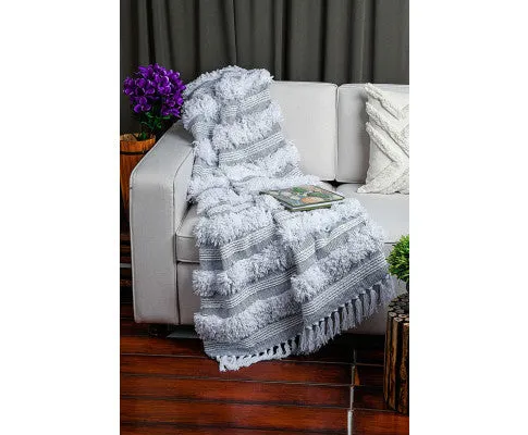 Hand Tufted Home Decor Cotton Throw Blanket Picnic Throw , Sofa Throw Handmade Throw Blanket, Boho Chick Blanket, Bedspread, Quilt, Throw