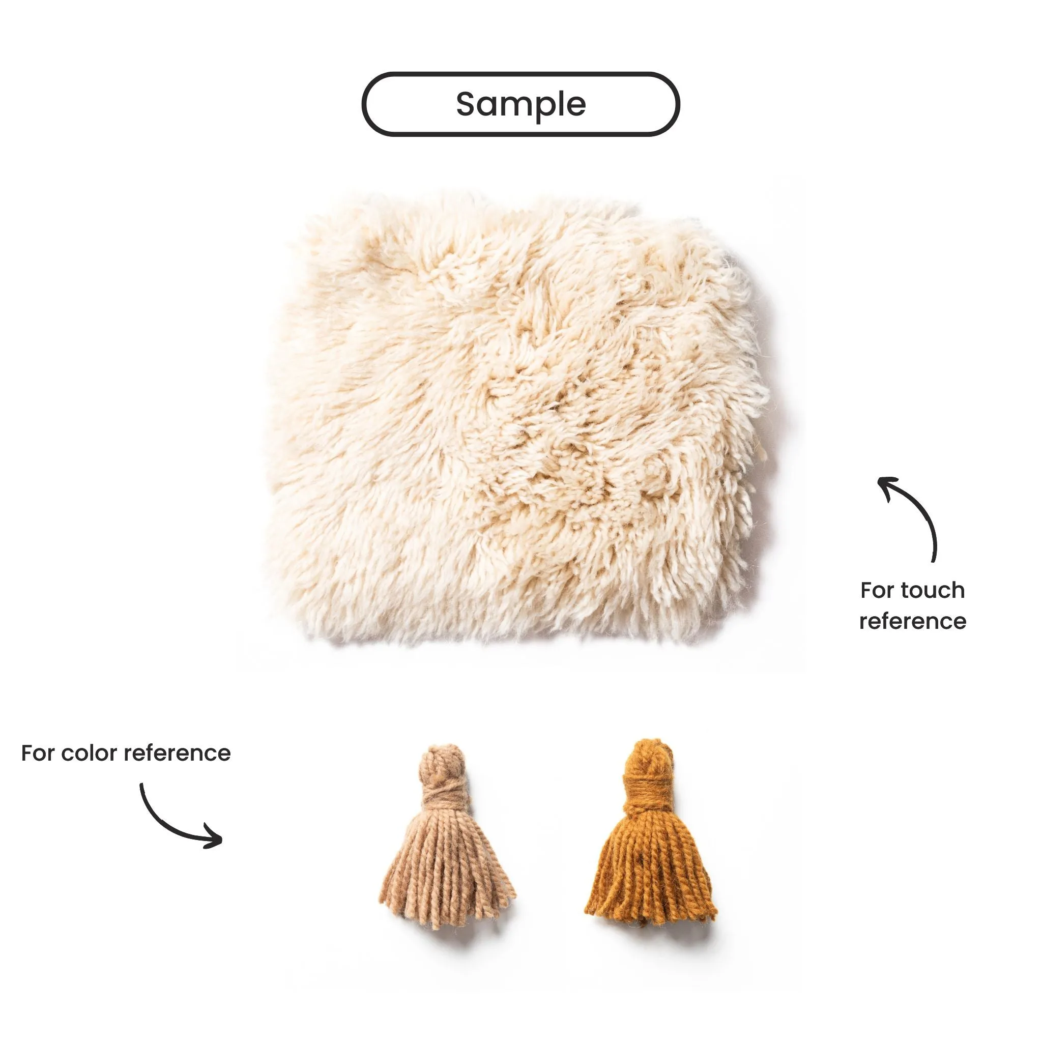 Harmony of Shapes Round - Luxury Shag Moroccan Rug