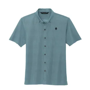 Heather Button Down Polo