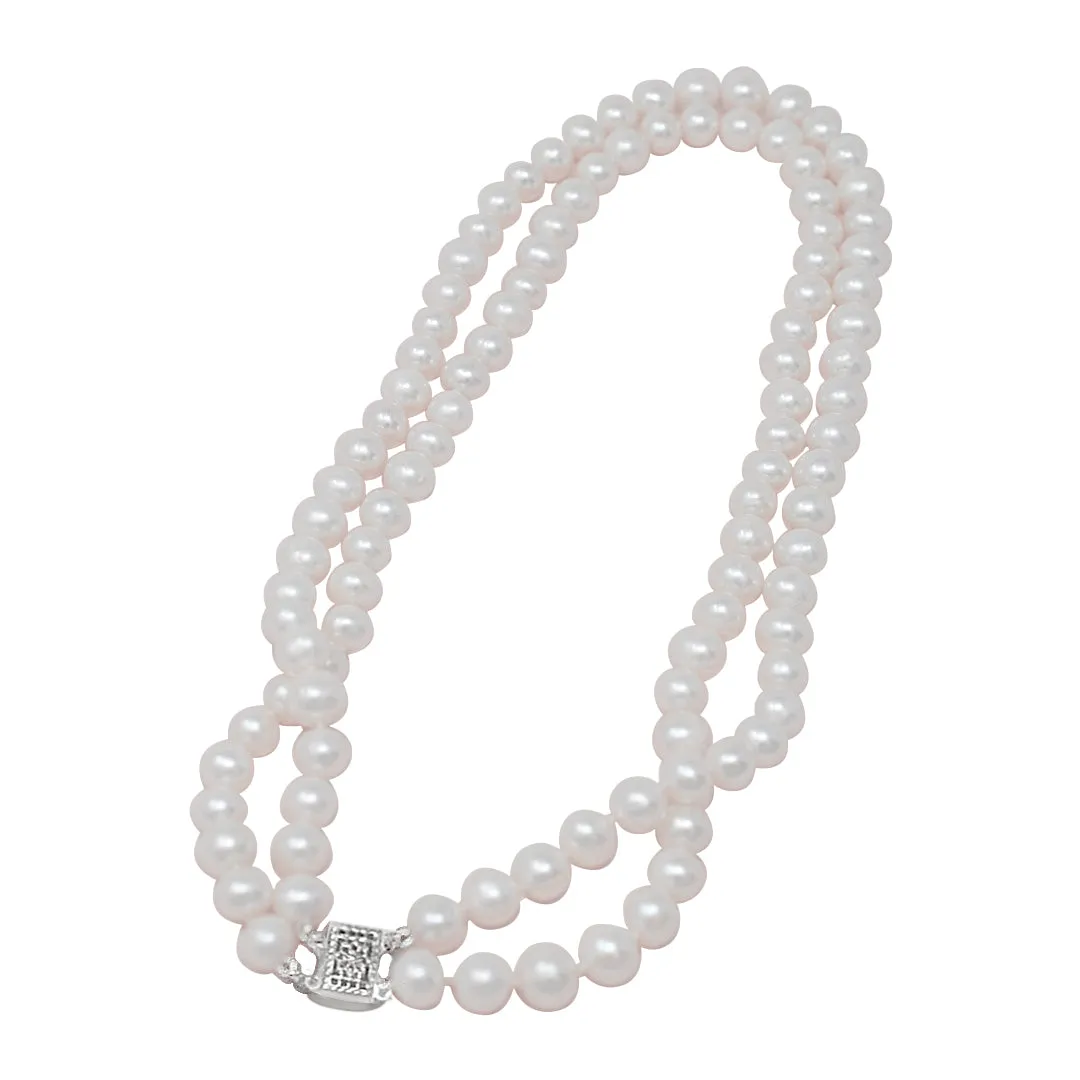Her Majesty, Double Strand Pearl Necklace