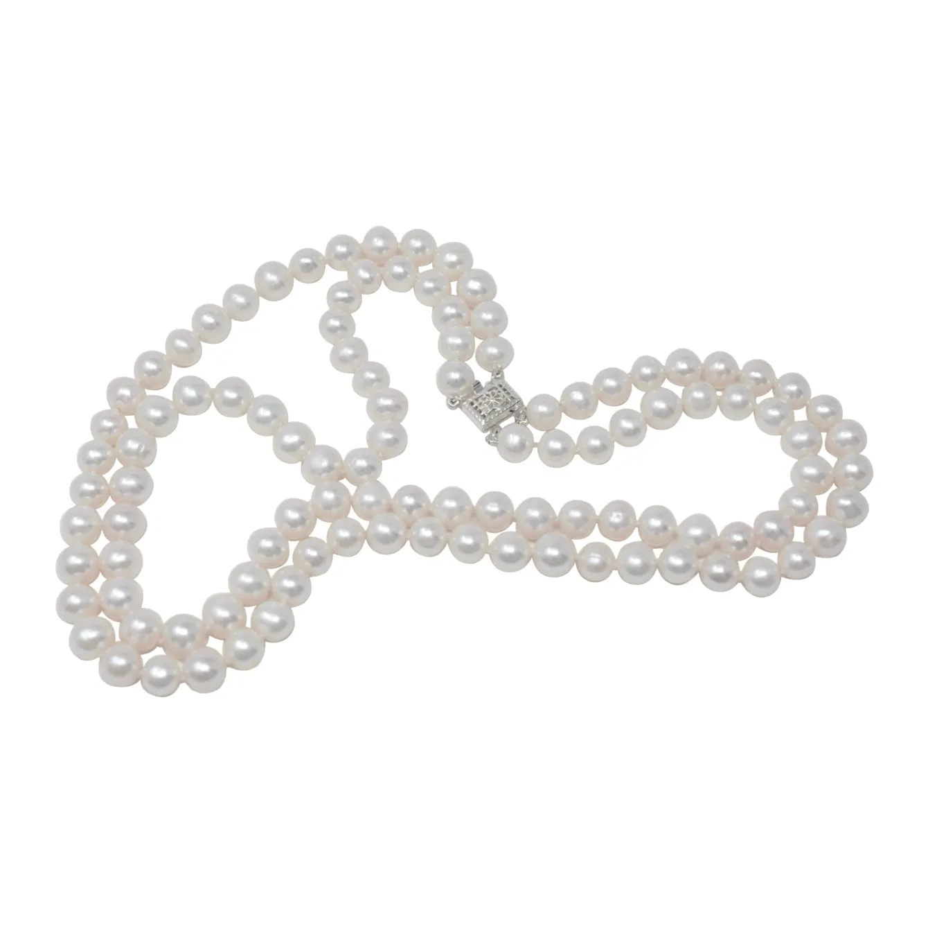 Her Majesty, Double Strand Pearl Necklace