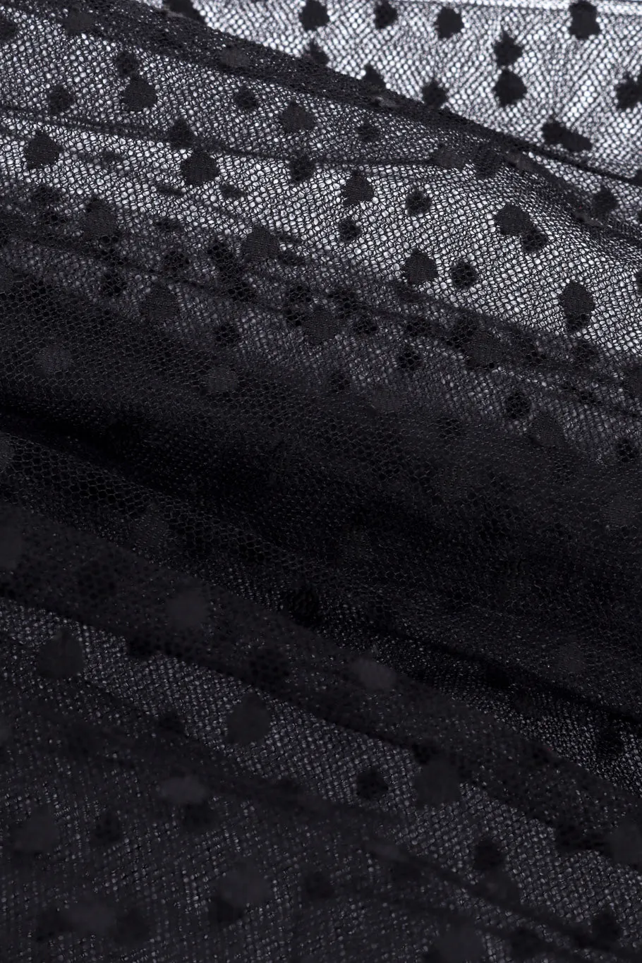 High Low Dotted Tulle Skirt