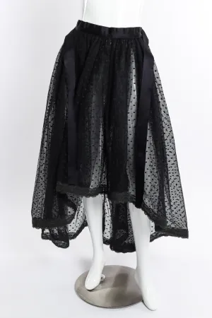High Low Dotted Tulle Skirt