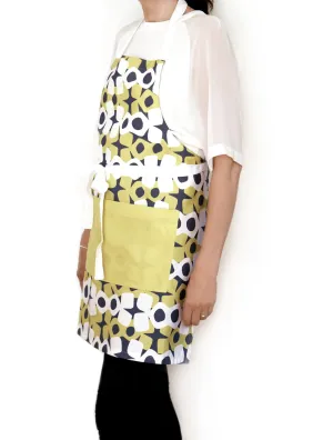 Hoop Linen Cotton Apron – Charcoal Moss