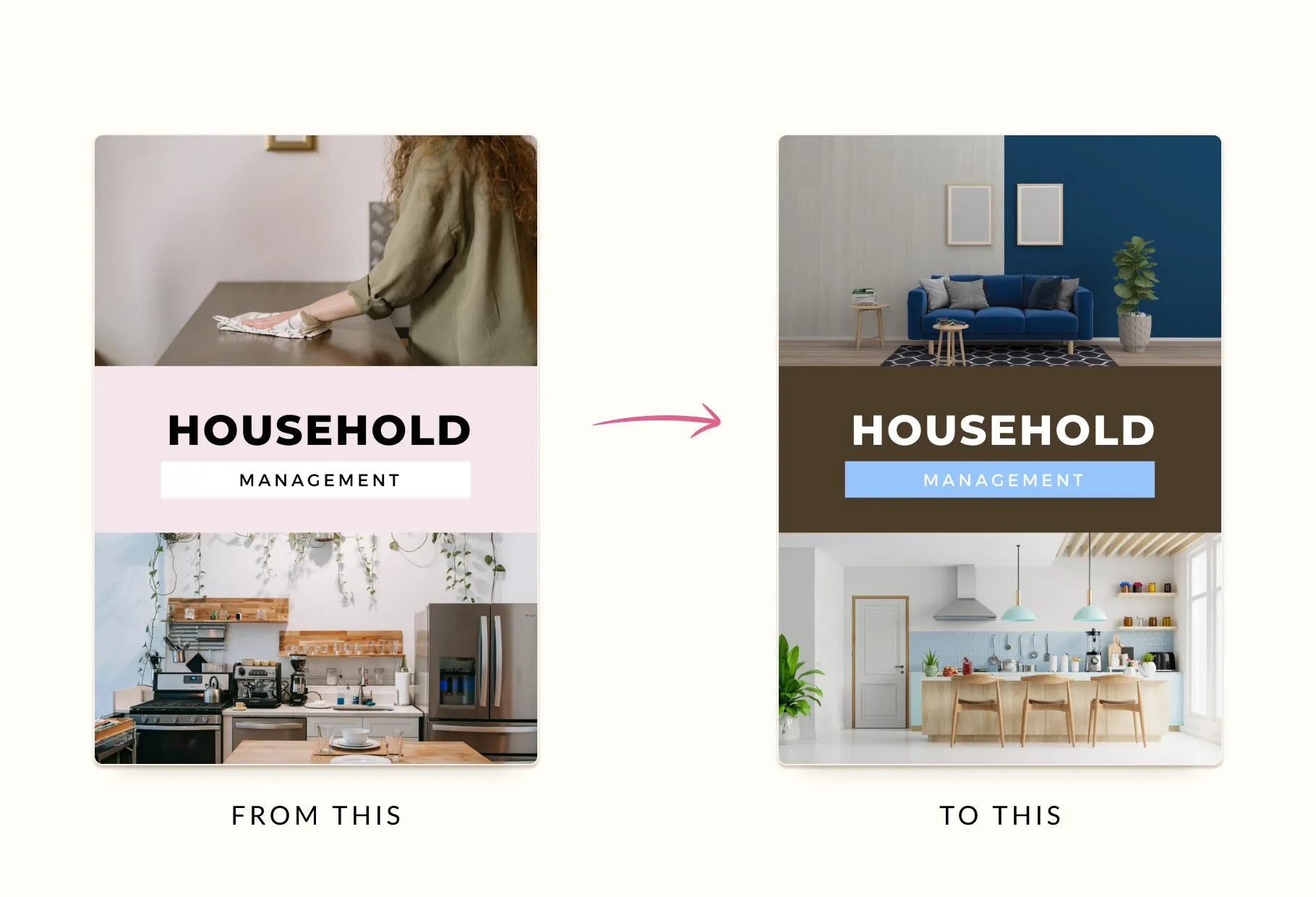 Household Management Planner Canva Template