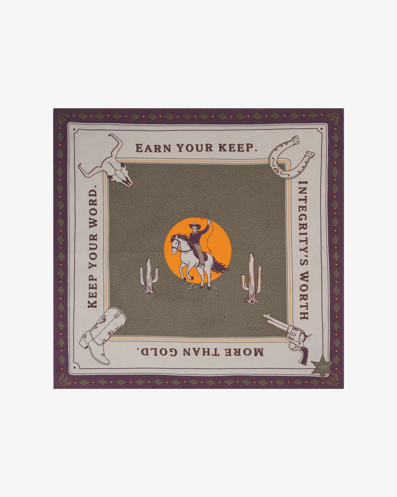 Integrity Khaki Cotton Bandana