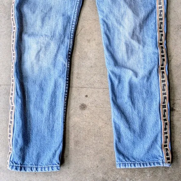 Isabel Marant Etoile Tuxedu Stripe Side Tape Denim Skinny Jeans size 36