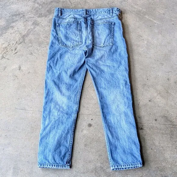 Isabel Marant Etoile Tuxedu Stripe Side Tape Denim Skinny Jeans size 36
