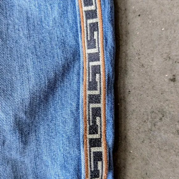 Isabel Marant Etoile Tuxedu Stripe Side Tape Denim Skinny Jeans size 36