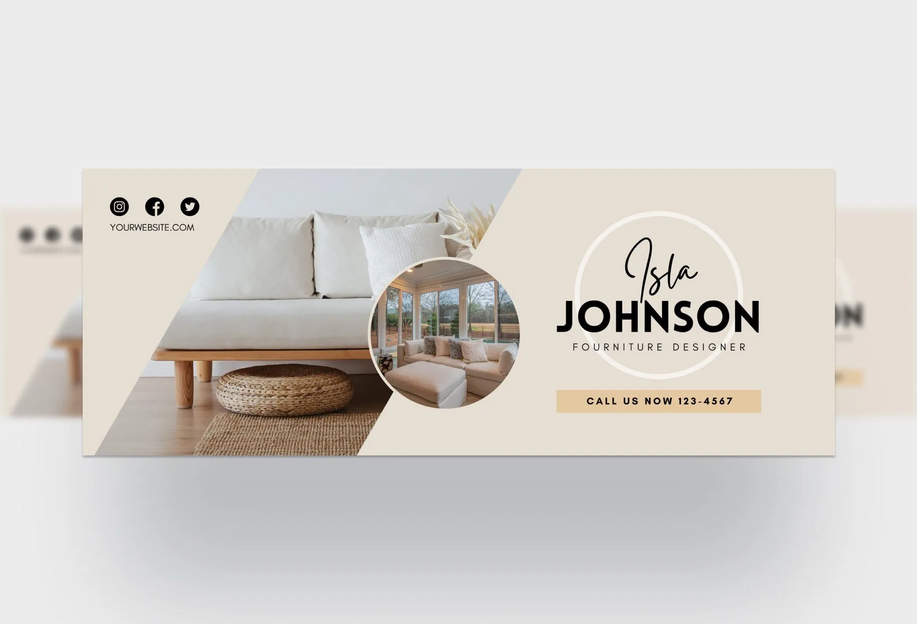 Isla Facebook Cover Canva Template