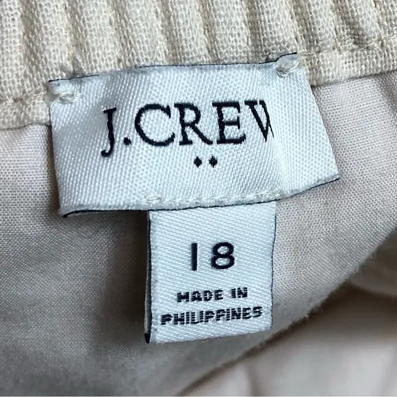 J Crew Casual Paperbag Mini Skirt Size 18.