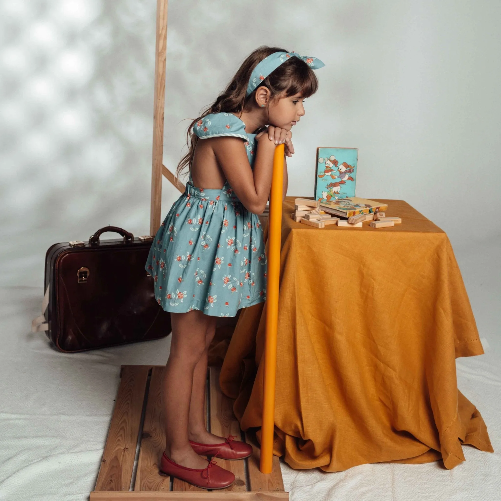 Jackie Puffed Sleeves Dress by Birinit Petit