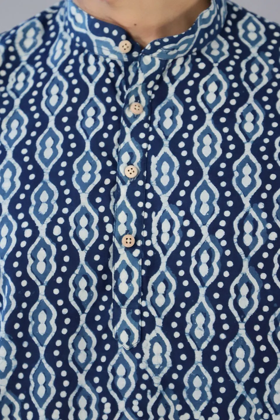 Jaipur 100% cotton Indigo kurta shirt