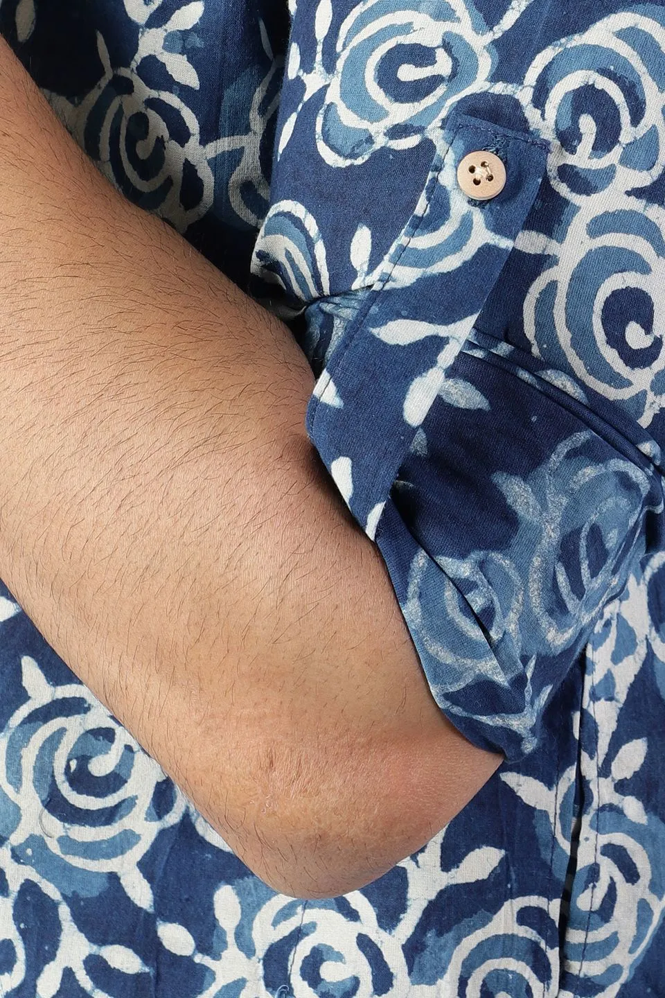 Jaipur 100%  Cotton Indigo Kurta Shirt