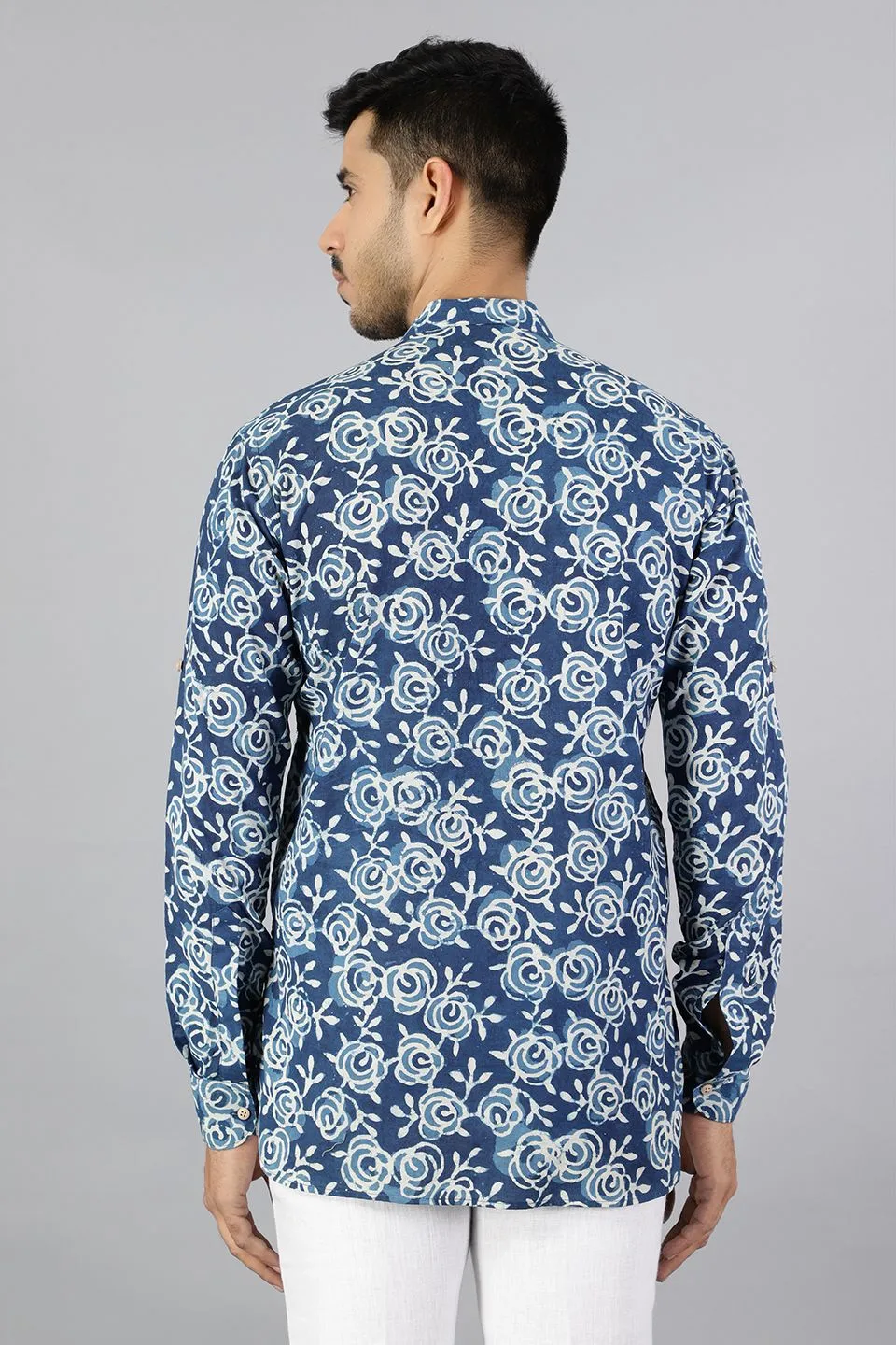 Jaipur 100%  Cotton Indigo Kurta Shirt