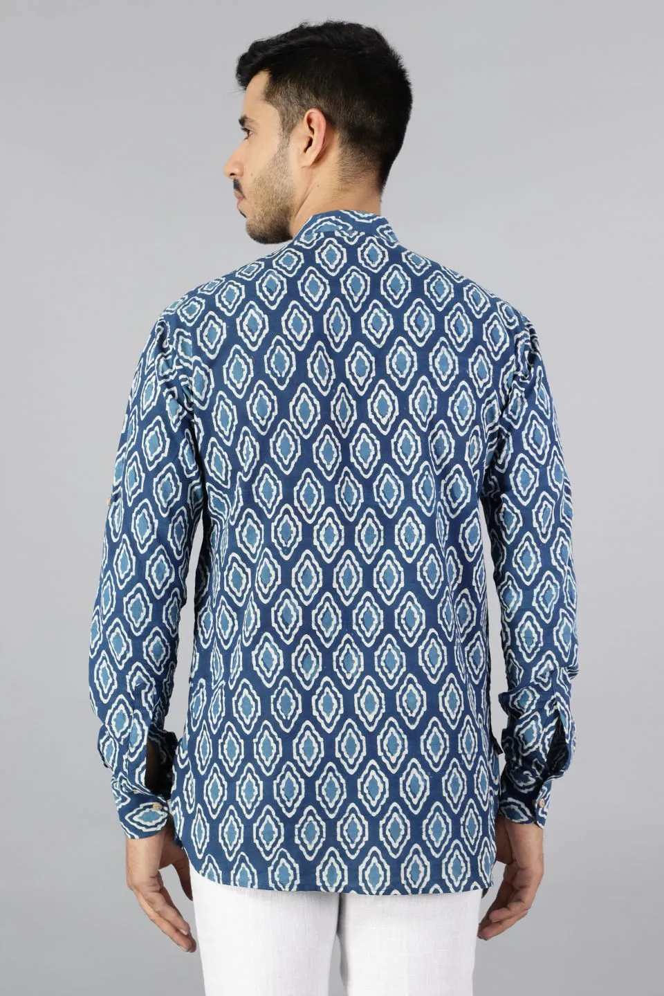 Jaipur 100%  Cotton Indigo Kurta Shirt