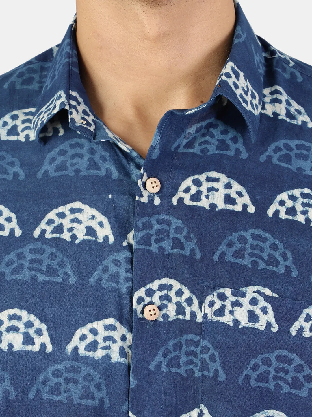 Jaipur 100% Cotton Indigo Shirt