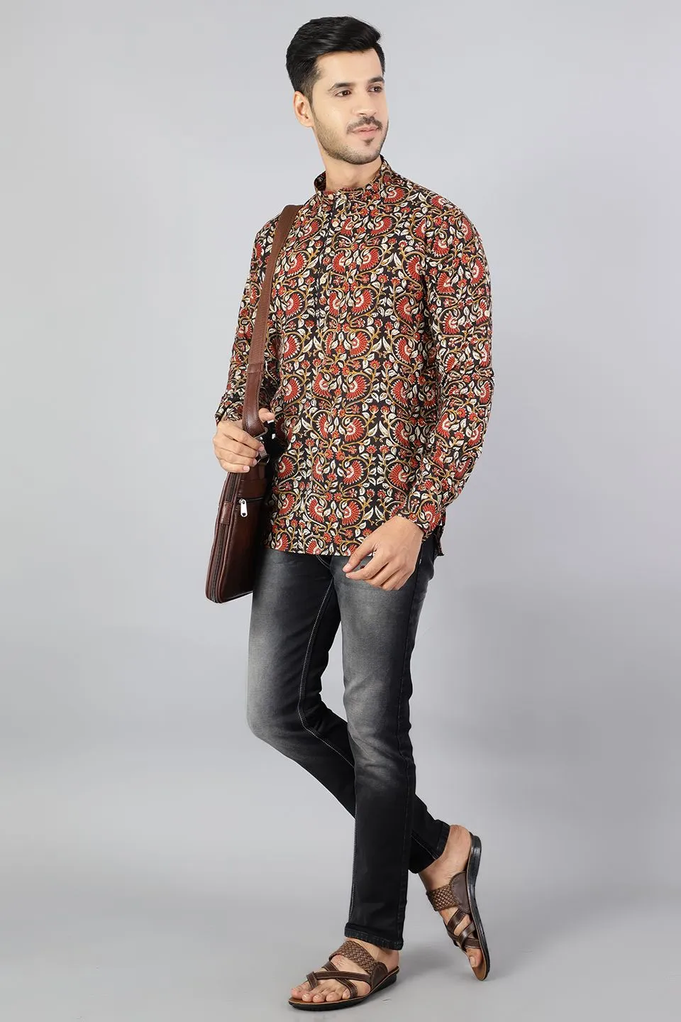 Jaipur 100%  Cotton Multicolored Kurta Shirt