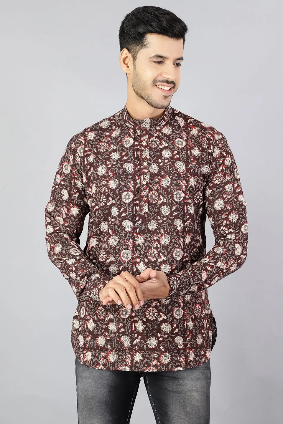 Jaipur 100%  Cotton Multicolored Kurta Shirt