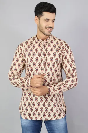 Jaipur 100%  Cotton Multicolored Kurta Shirt
