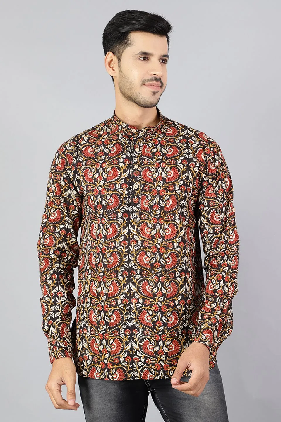Jaipur 100%  Cotton Multicolored Kurta Shirt