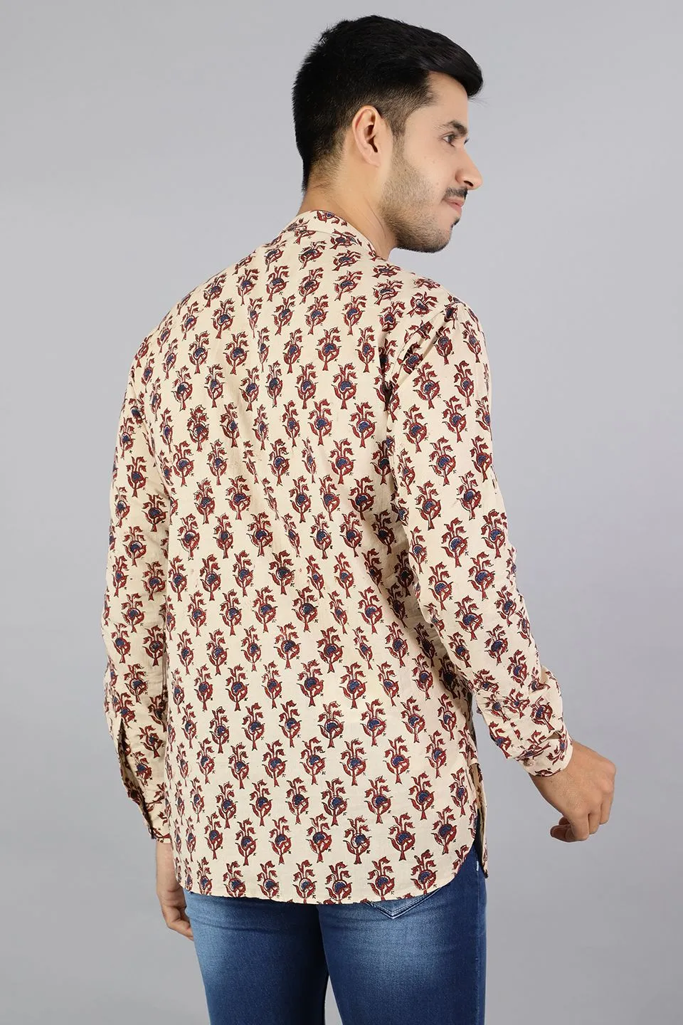 Jaipur 100%  Cotton Multicolored Kurta Shirt