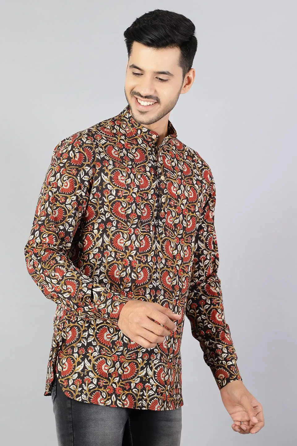 Jaipur 100%  Cotton Multicolored Kurta Shirt