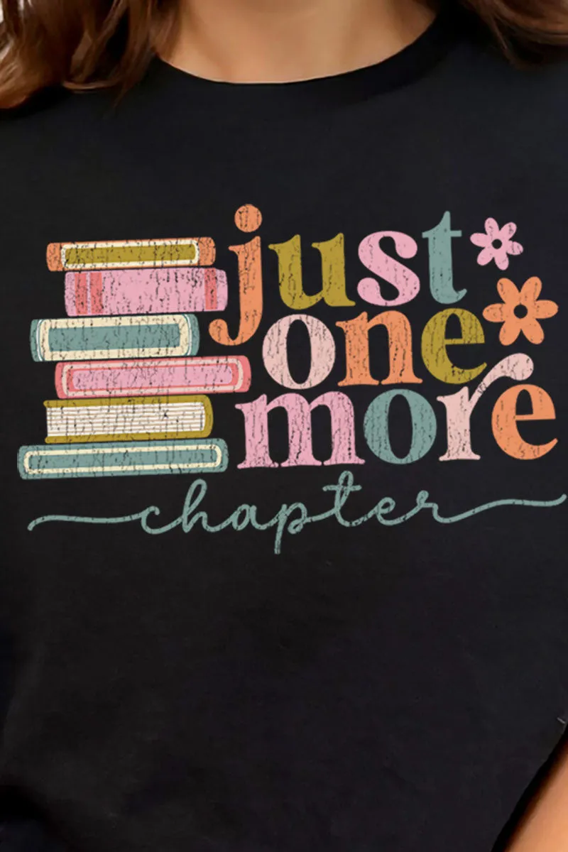 Just One More Chapter Combed Cotton T-Shirt
